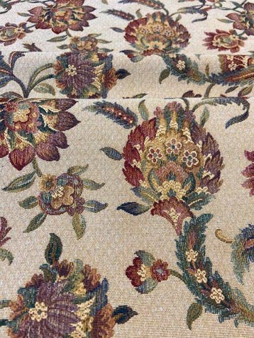 Elegante gobelijn met een verfijnd Oosters bloemmotief
