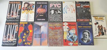 Verzameling van 12 VHS Videobanden Muziek, Concerten & Docum, Verzenden, Nieuw in verpakking