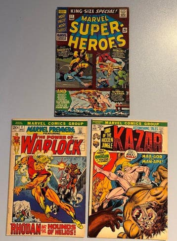 Marvel Super Heroes, Ka-Zar, Sgt. Fury, War Worlds, Warlock
