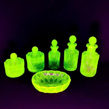 verreries Scailmont - Bouteille de parfum (6) - set de