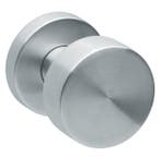 Voordeurknop Vast Rond Ø52mm rvs mat, Nieuw