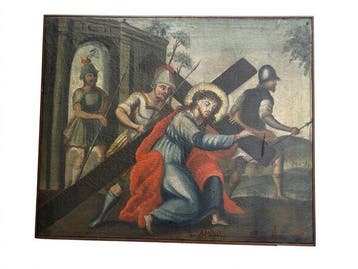 Italiaanse school (XVIII) - Stazione Via Crucis - La Salita