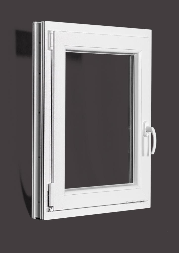 PVC raam draai kiep b70xh80 cm wit, Doe-het-zelf en Bouw, Glas en Ramen, Dubbelglas, Nieuw, Gevelraam of Ruit, 80 tot 120 cm, Minder dan 80 cm