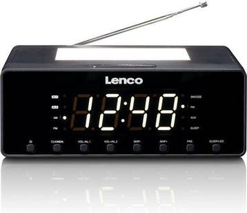 Wekkerradio - Digitale wekker - Alarmklok - Zwart - Lenco -, Verzenden