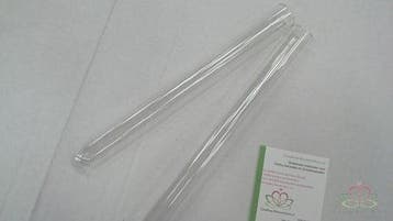Reageerbuisjes test tube glas 20 cm Ø2 cm set 12 stuks