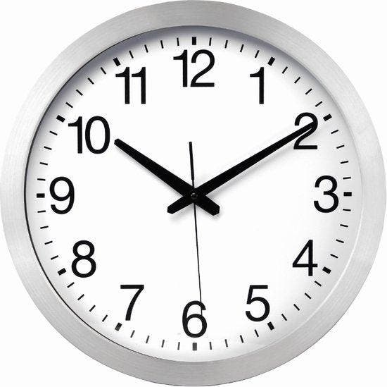 2dekans | Perel Wandklok, rond, analoog, 40 cm,, Maison & Meubles, Accessoires pour la Maison | Horloges, Enlèvement ou Envoi