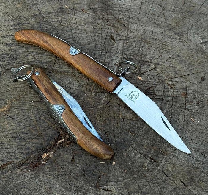 Keukenmes - Keukenmes - Tafelmes - Vouwmessen Roestvrij, Antiquités & Art, Antiquités | Ustensiles de cuisine