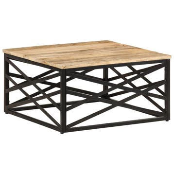 vidaXL Salontafel 68x68x35 cm massief mangohout, Huis en Inrichting, Tafels | Salontafels, Verzenden, Nieuw