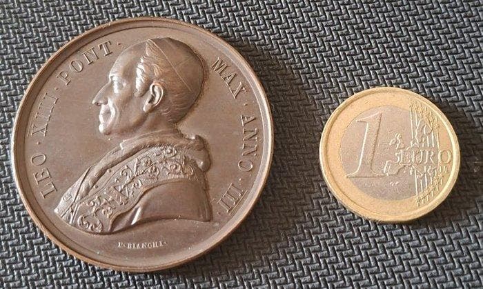 Vaticaan. Léon XIII. Medal 1880 (Zonder minimumprijs), Postzegels en Munten, Munten | Europa | Niet-Euromunten