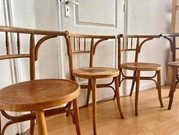 Chaise de salle à manger (4) - bois de hêtre -