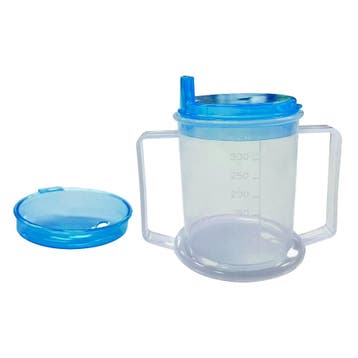 Drinkbeker met  handvatten en 2 verschillende deksels, Diversen, Ophalen of Verzenden, Nieuw