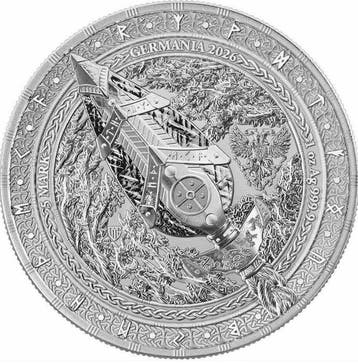 Duitsland. 5 Mark (25) 2026 – Artefacts: Gungnir – 1 oz