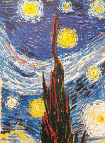 Vincent van Gogh (1853–1890) (after) - La Nuit étoilée,