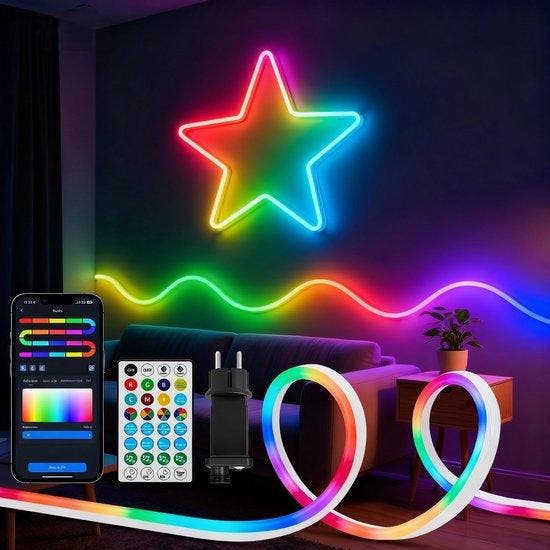 Led strip - Ledstrip - 5 meter - RGB - Aigostar, Maison & Meubles, Lampes | Autre, Envoi