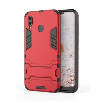 iPhone XS - Robotic Armor Case Cover Cas TPU Hoesje Rood +, Verzenden