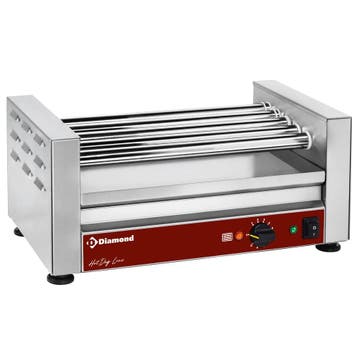 Worstengrill | HOTDOG LINE | 1 Zone (5 Rollen) | 0°C/300°C, Verzenden, Nieuw in verpakking