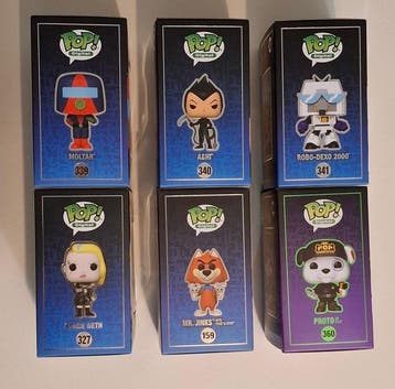Funko - Funko Pop Moltar; Ashi; Robo-Dexo 2000; Space Beth;, Antiek en Kunst