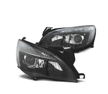PHARES POUR OPEL ASTRA J 09-15 DAYLIGHT LED FOND NOIR, Verzenden, Nieuw