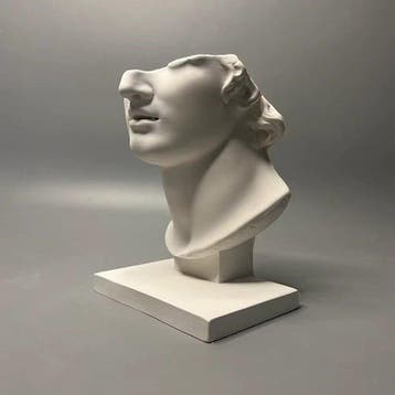 Decoratief ornament - European Half Head Statue - Europa -