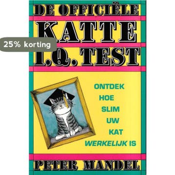 OFFICIELE KATTE IQ-TEST 9789062917044 Mandel, Boeken, Verzenden, Zo goed als nieuw, Mandel