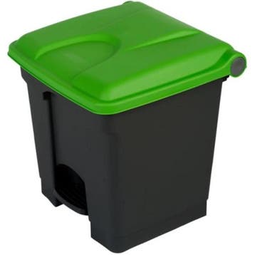 Pedaalemmer | Kunststof | Donkergrijs/Groen | 30L |, Verzenden, Nieuw in verpakking