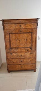 Bureau - Biedermeier - Walnotenwortel of burlhout - Madeira