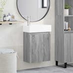 vidaXL Badkamermeubel met kraan Grijs Sonoma 45,5 x 22,5 x, Verzenden, Nieuw