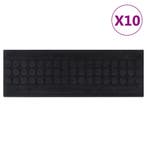 vidaXL Trapmatten 10 st 25x75 cm rubber, Doe-het-zelf en Bouw, Verzenden, Nieuw