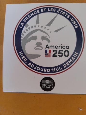 France. 10 Euro 2026 USA 250 - La Fayette Washington (Sans