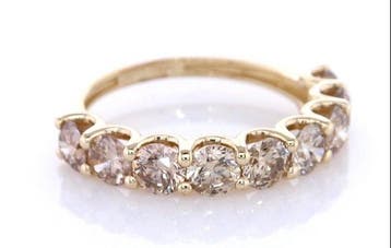 Zonder minimumprijs - Ring - 14 karaat Geel goud - 2.18ct.