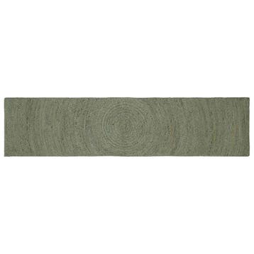 vidaXL Vloerkleden Olijfgroen 60 x 300 cm Jute, Verzenden, Nieuw
