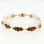Armband - 14 karaat Geel goud - Granaat, Nieuw