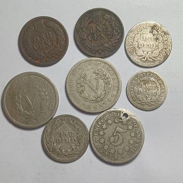 États-Unis. Collection of coins (Sans prix de réserve)