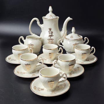 Bernadotte - Koffieservies voor 6 (15) - Porselein