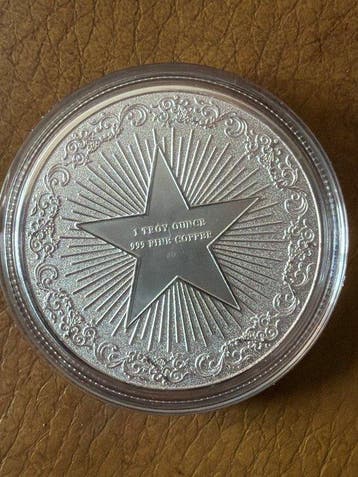 Monde. Medal Swan - Silver Plated Color 1 oz (Sans prix de