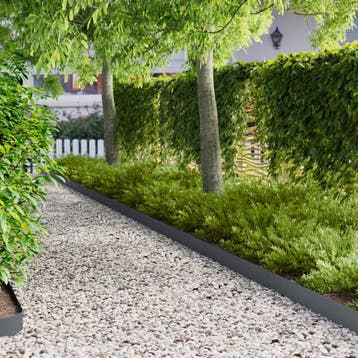 vidaXL Gazonrand 50 st 103 x 15 cm Staal Antraciet, Verzenden, Nieuw