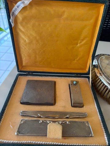Bauhaus Toiletset (5) - .800 zilver - In zilver 800 en