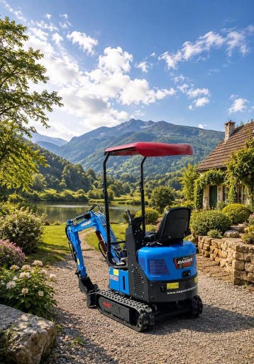 GRATUIT Livraison RAPIDE mini-pelle Kingway mini-excavatrice, Verzenden, Graafmachine