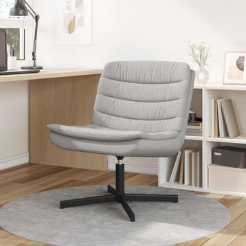 vidaXL Draaistoel Wolkgrijs 63 x 75 x 76 cm Stof, Verzenden, Nieuw
