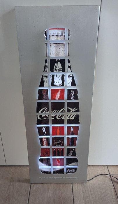 Coca-Cola - enseigne Coca-Cola publicitaire - Panneau, Antiek en Kunst, Antiek | Wandborden en Tegels