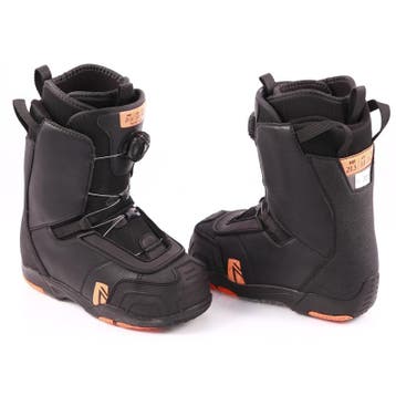 34 kinder snowboard schoenen NIDECKER ANSR BOA, BLACK/orange, Sport en Fitness, Verzenden, Gebruikt