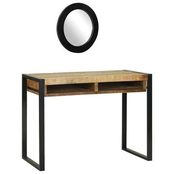 vidaXL Kaptafel Bruin 100 x 50 x 75 cm Massief mangohout, Verzenden