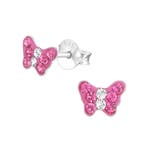 Fako Bijoux - Kinderoorbellen - 925 Zilver - Vlinder -, Verzenden