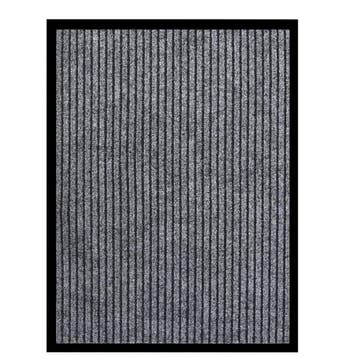 vidaXL Deurmat 60x80 cm gestreept grijs, Verzenden