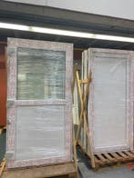 PVC Deur volledig paneel Premium b98xh215 cm wit L, Ophalen of Verzenden, Buitendeur