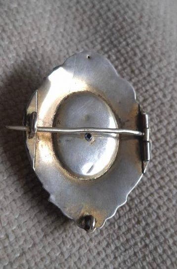Broche schaumgold - Biedermeier antique 1840