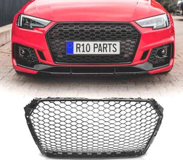 CALANDRE AUDI A4 B9 15-19 LOOK RS NOIR BRILLANT, Verzenden