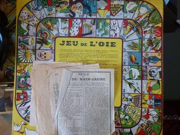 Laurent - Jouet Coffret de jeux de société des années 20 -