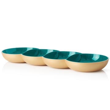 Tupperware Allegra Tapasschaal Groen/Goud, Verzenden