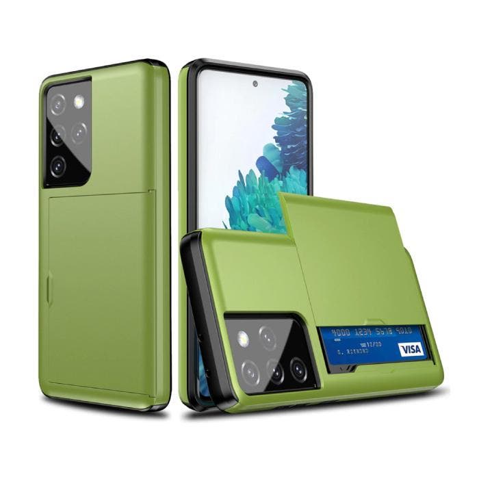Samsung Galaxy S10 Plus - Wallet Card Slot Cover Case Hoesje, Télécoms, Téléphonie mobile | Housses, Coques & Façades | Samsung